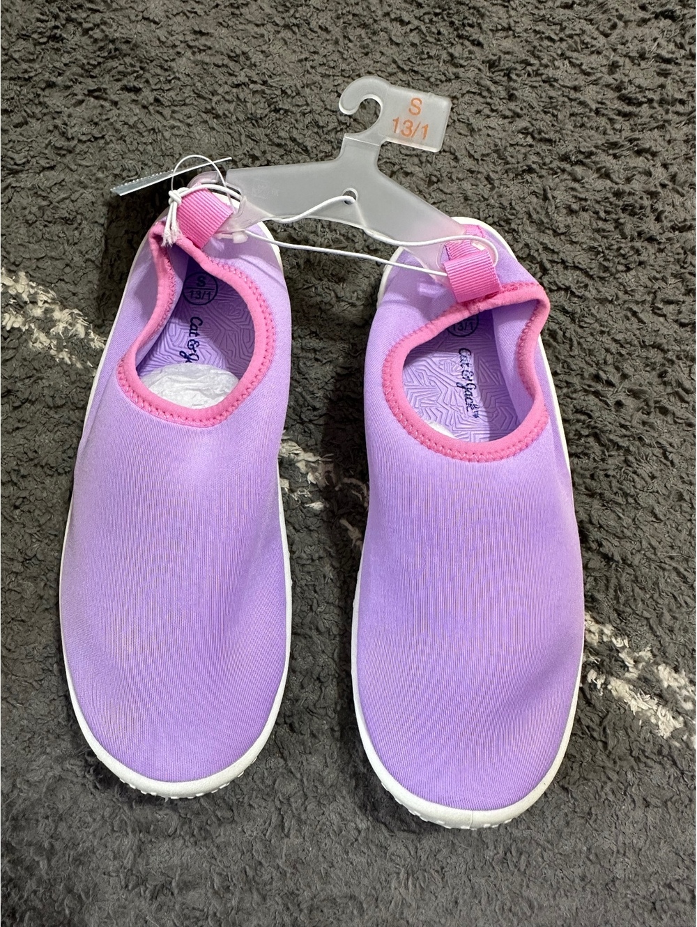 Cat & Jack Purple/Grover Slip-On Shoes Size 13/1